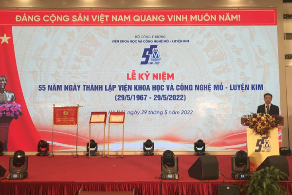 VIMLUKI | Ngày 29/5 tại Hà Nội, Viện Khoa học và Công nghệ Mỏ-Luyện kim (Vimluki) thuộc Bộ Công Thương đã long trọng tổ chức lễ kỷ niệm 55 năm thành lập